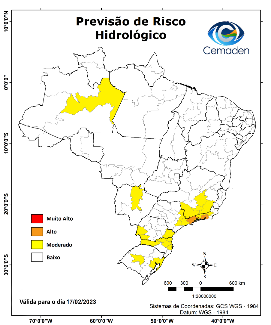 17 02 2023 Previsão de Riscos Geo hidrológicos Centro Nacional de