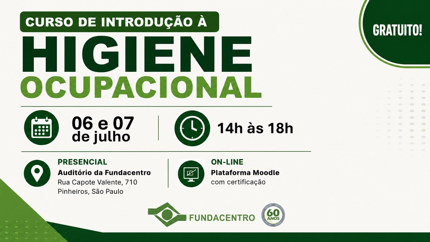 Card de divulgação do curso