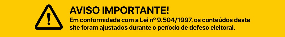 Conteúdo do site ajustado conformidade com a Lei n° 9.504/1997