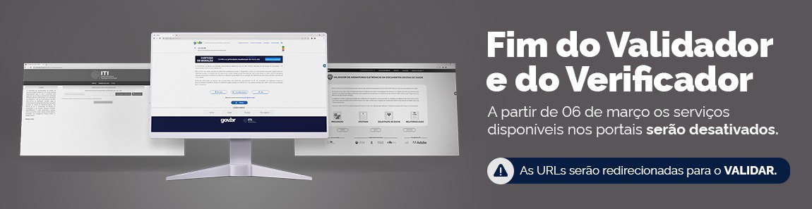 Disponibilizada nova atualização do VALIDAR Instituto Nacional de