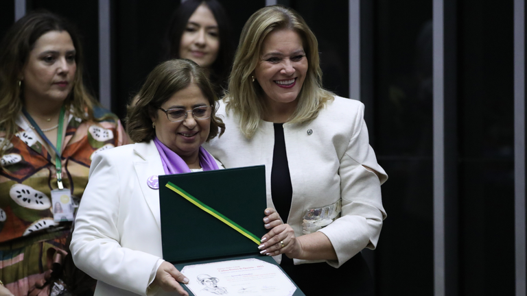 Ministra Cida Gon Alves Recebe Pr Mio Mulher Cidad Carlota Pereira De