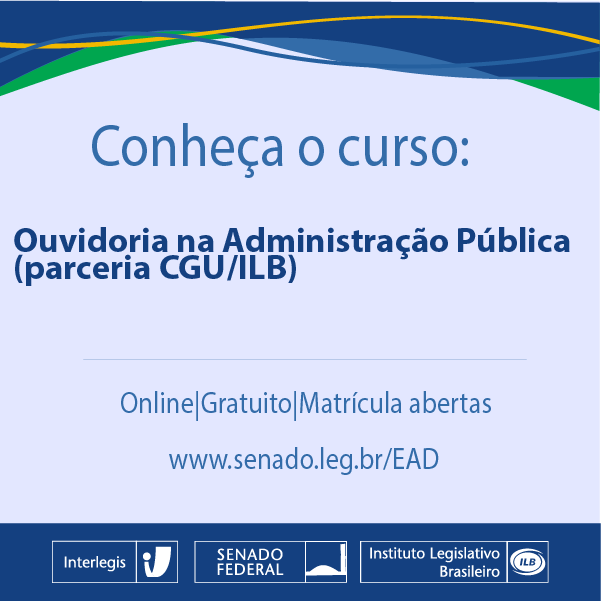 Curso à distância Ouvidoria na Adminsitração Pública Ouvidorias gov