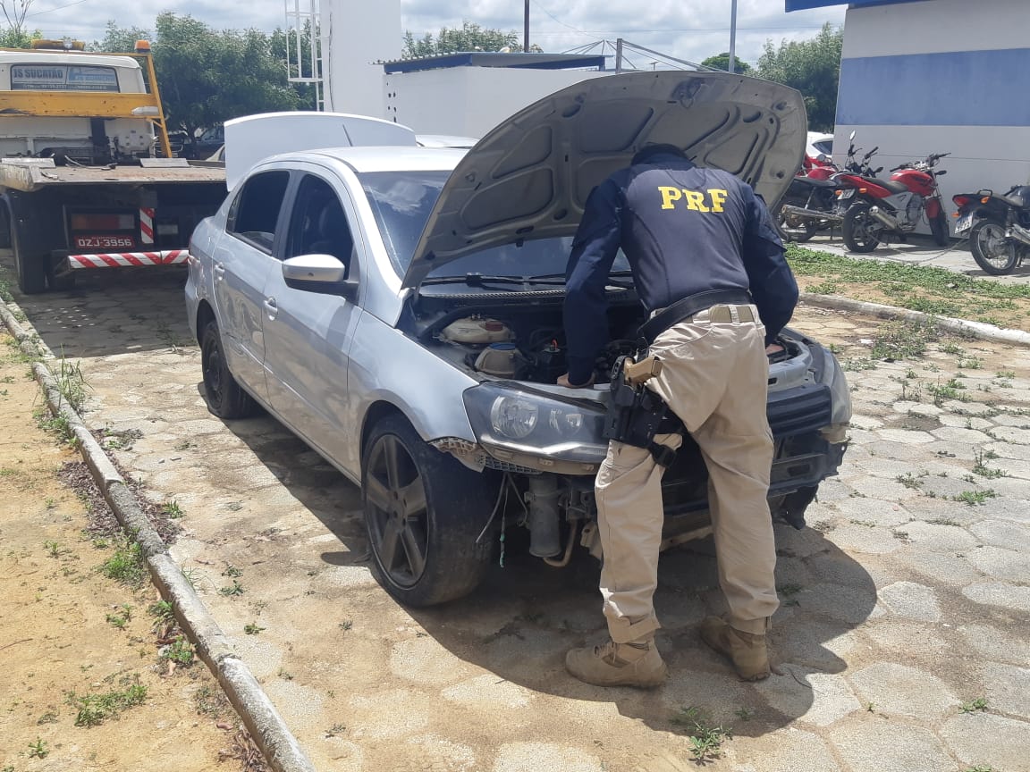 Em Capim Grosso BA PRF recupera veículo roubado Polícia Rodoviária