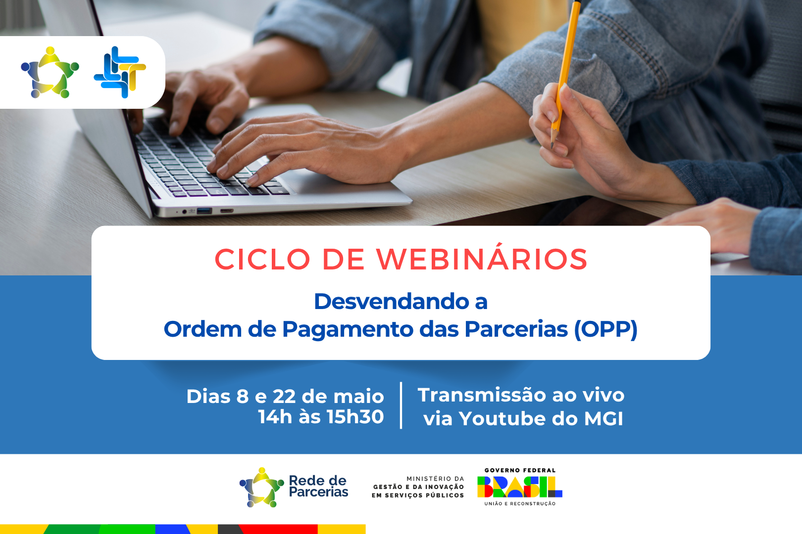imagem da divulgação do nono fórum nacional da rede de parcerias e transferências públicas
