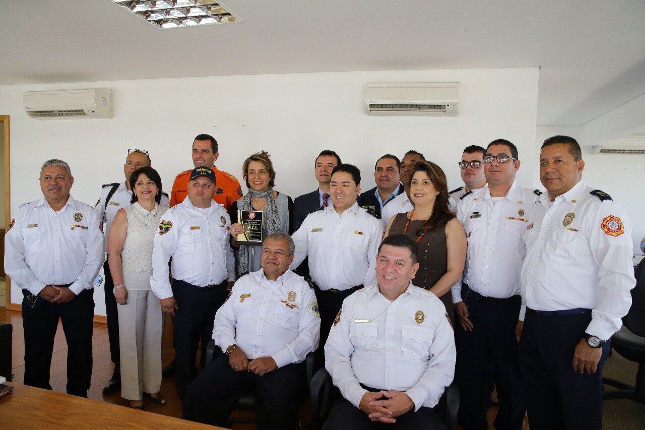 ABC coordena projeto de cooperação técnica com bombeiros de Antioquia na Colômbia.JPEG