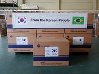 Coreia do Sul doou ao Ministério da Saúde brasileiro 750 “kits” de testes RT-PCR