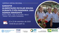 Simpósio promoverá troca de experiências sobre alimentação escolar durante e pós-pandemia