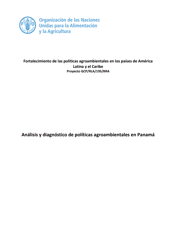 Análisis y diagnóstico de políticas agroambientales en Panamá