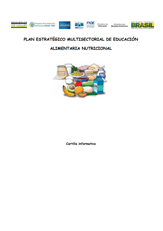 Cartilla Plan Estratégico Multisectorial de Educación Alimentaria Nutricional