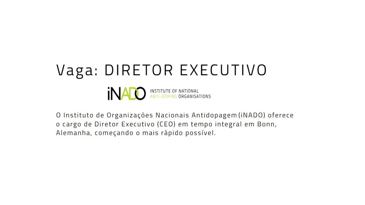 A iNADO abre processo seletivo para vaga de Diretor Executivo.