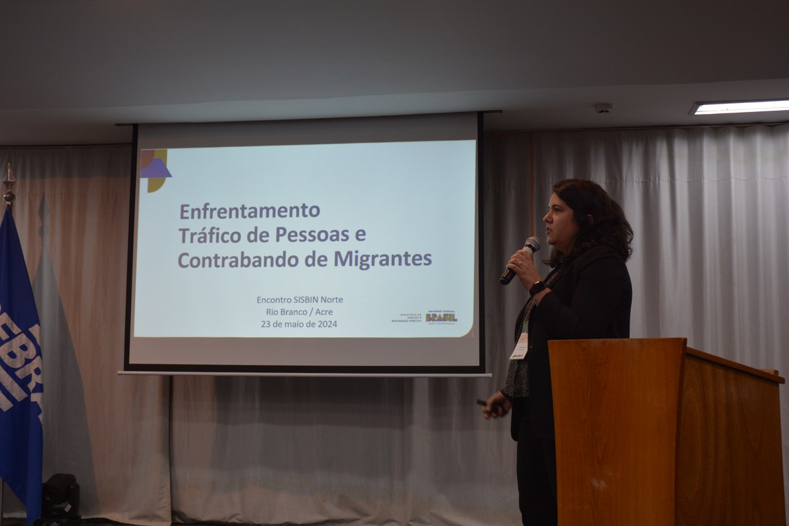 Marina Bernardes de Almeida, coordenadora-geral de Enfrentamento ao Tráfico de Pessoas e Contrabando de Migrantes do Ministério da Justiça e Segurança Pública (Foto: Rhawan Vital) 