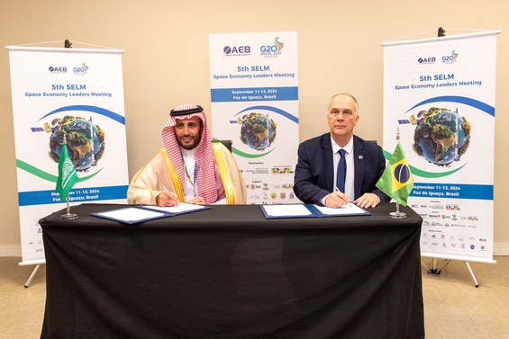 CEO da SSA, Dr. Mohammed Altamim e o Presidente da AEB, Marco Antonio Chamon