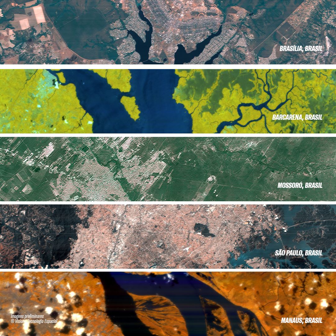 Visiona divulga as primeiras imagens captadas pelo satélite VCUB1 e confirma o sucesso da missão