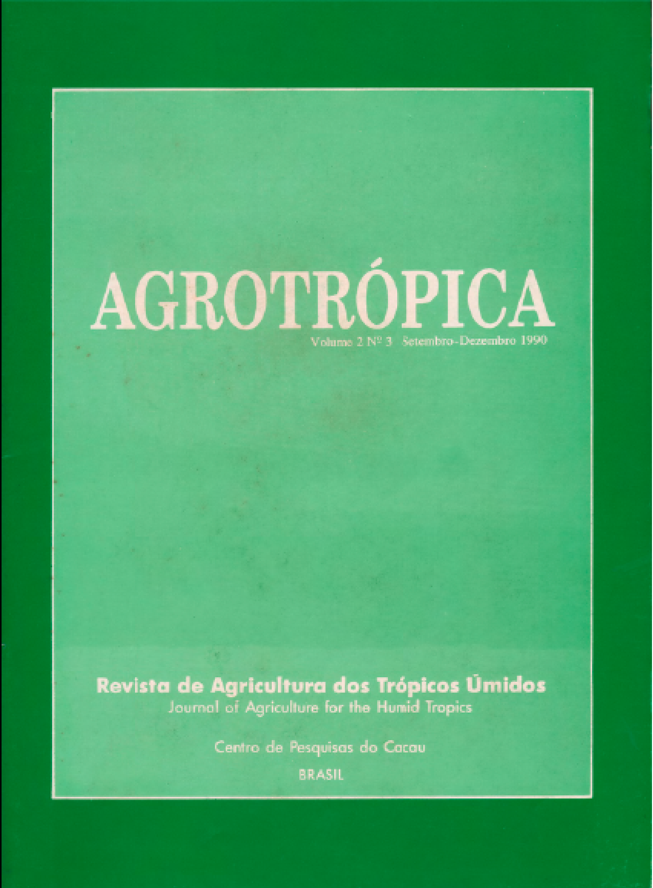 Revista de - Ministério da Agricultura