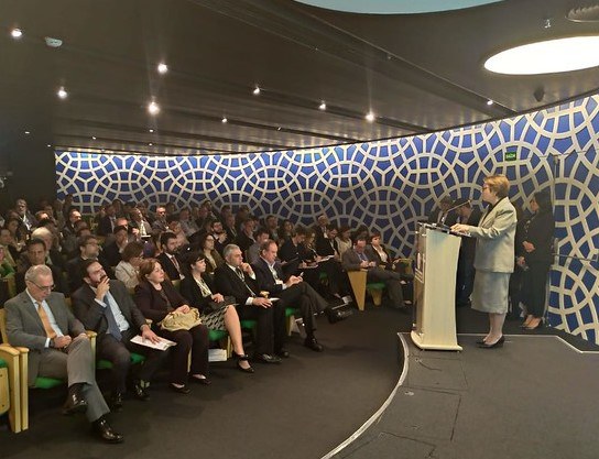 Tereza Cristina participa de palestra na Câmara Árabe-Brasileira, em São Paulo