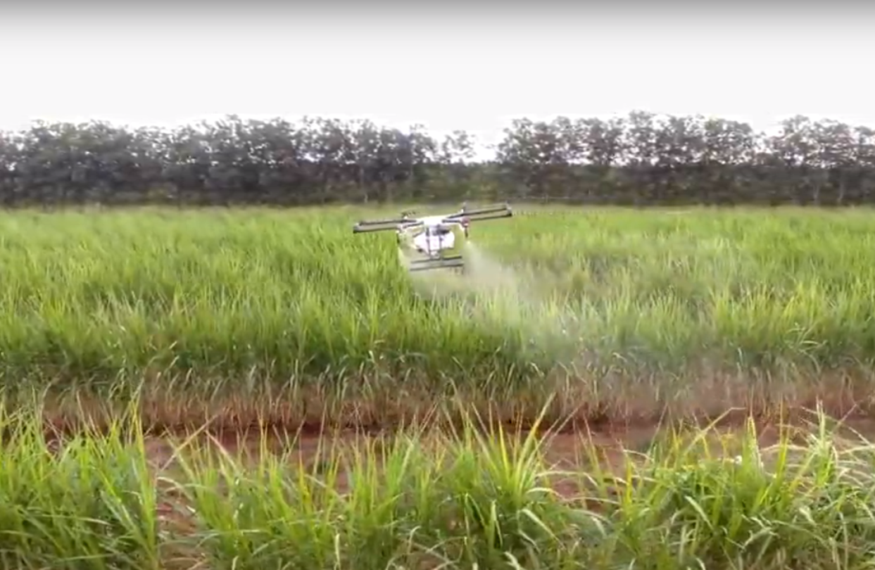 Drone de pulverização da Coopercitrus