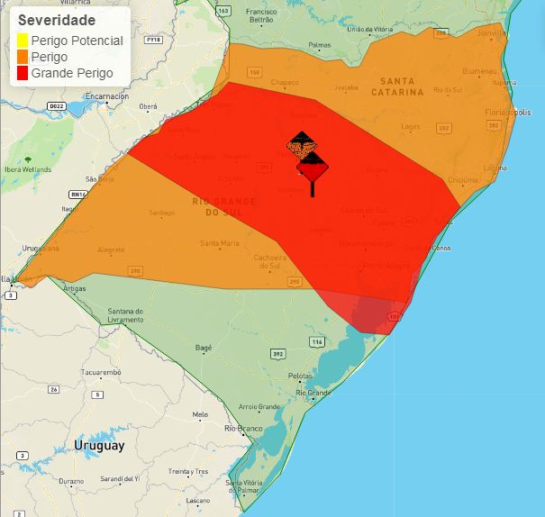 Inmet Emite Alerta Vermelho Para Chuvas No Rio Grande Do Sul E Em Santa Catarina Portugues Brasil