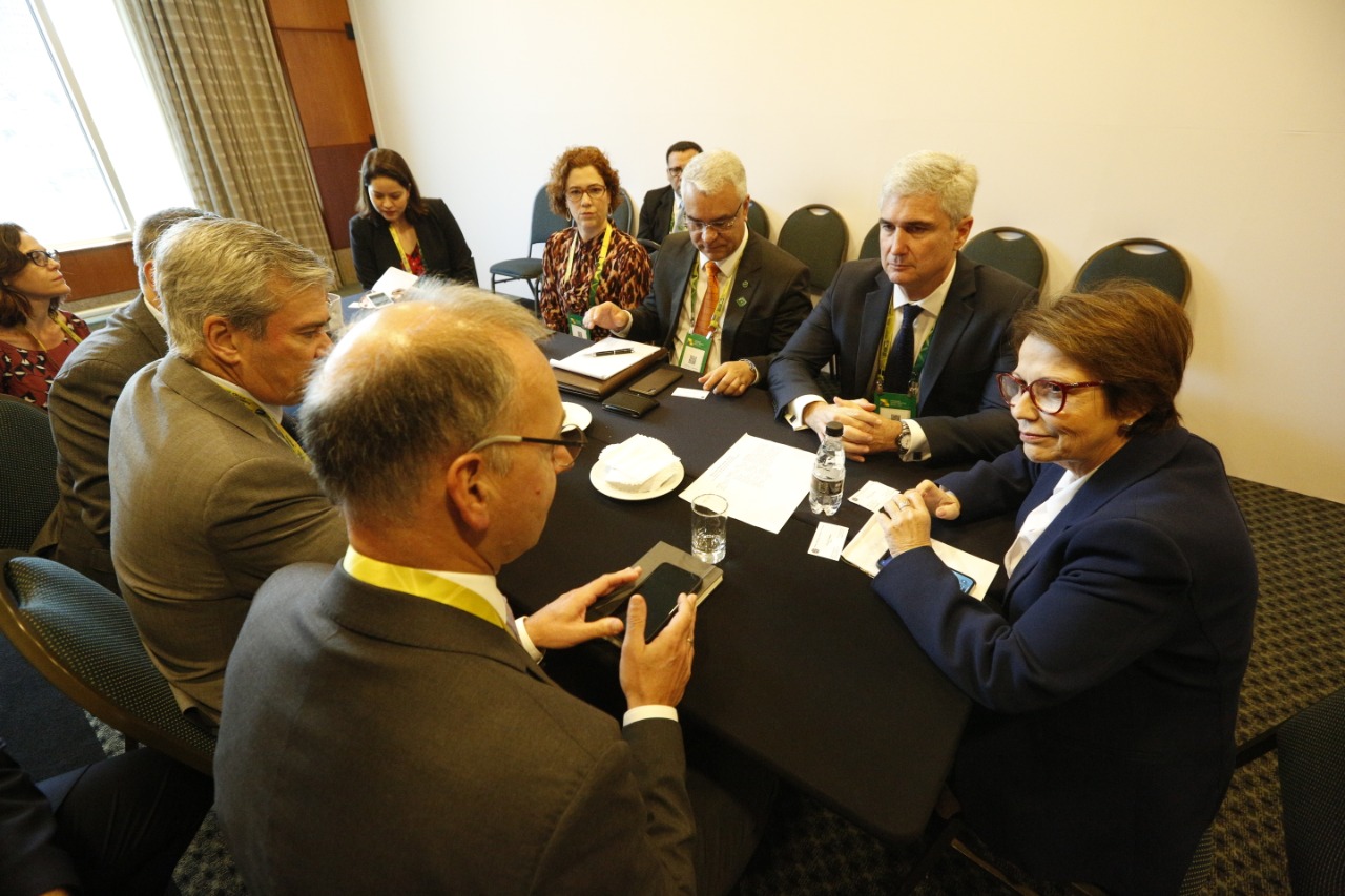 Ministra Tereza Cristina tem encontros com investidores no BIF 2019, em São Paulo