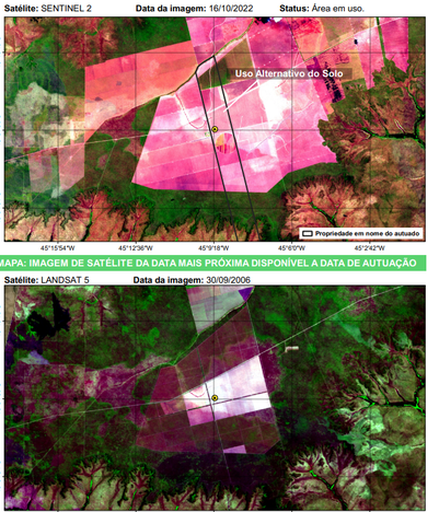 Imagens de satélite comprovaram continuidade dos danos ambientais no local