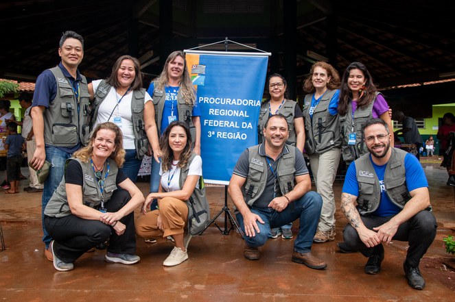 A equipe de procuradores federais que participou do mutirão