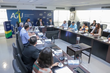 Reunião do Grupo de Trabalho Interministerial em 28 de setembro de 2023. Foto: Daniel Estevão (ASCOM/AGU).