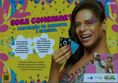 Ministério da Saúde lança campanha de carnaval com foco na prevenção combinada