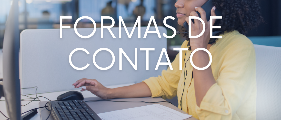 FORMAS DE CONTATO