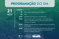Acompanhe a programação do estande da ANA em 21 de novembro no Simpósio Brasileiro de Recursos Hídricos em Aracaju (SE)