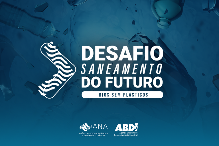 Logotipo do Desafio Saneamento do Futuro: Rios sem Plásticos