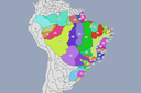 Mapa com Unidades de Gestão de Recursos Hídricos (UGRHs)