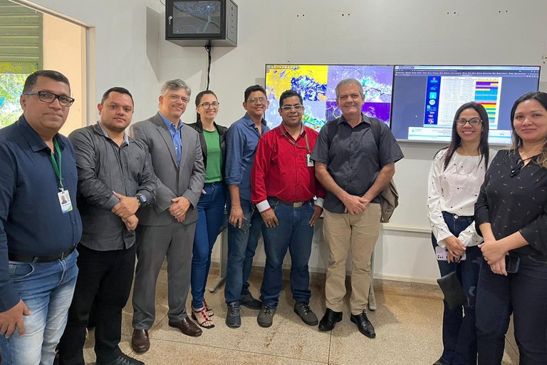 Reunião da ANA com a equipe da Sala de Situação do Amapá