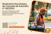 ANA realiza webinário sobre padrões de qualidade dos serviços públicos de limpeza e resíduos sólidos urbanos nesta terça-feira (24)