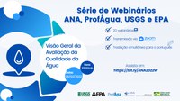 ANA realizará webinário internacional para falar sobre qualidade da água