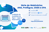 Análise da qualidade de água de lagos e reservatórios é tema de webinário com especialistas dos Estados Unidos