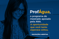 Inscrições para mestrado gratuito em gestão e regulação de recursos hídricos são prorrogadas até 21 de maio