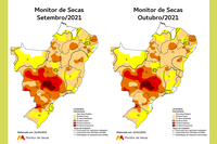 Seca fica mais branda em 11 estados e mais severa em sete unidades da Federação em outubro