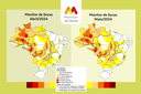 Mapas de abril e maio de 2024