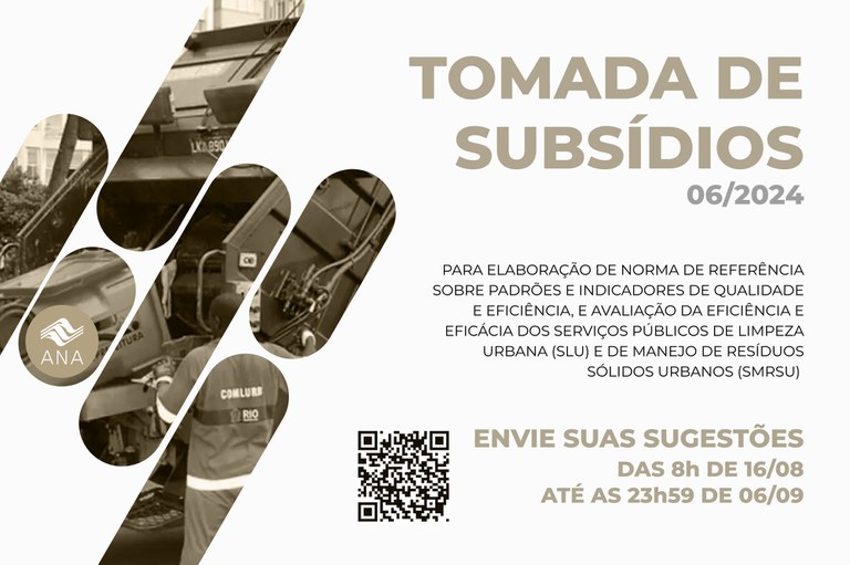 Informações sobre a Tomada de Subsídios nº 06/2024