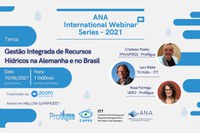 Webinários internacionais debatem gestão integrada de recursos hídricos no Brasil e em outros seis países