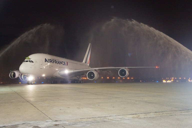 Chegado do A380 no Aeroporto do Galeão