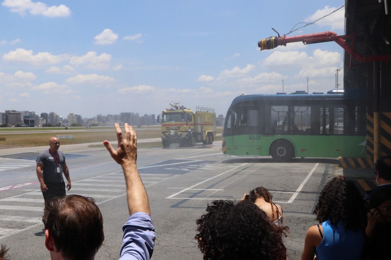 Estudantes vivenciam experiência no Aeroporto de Congonhas (SP)