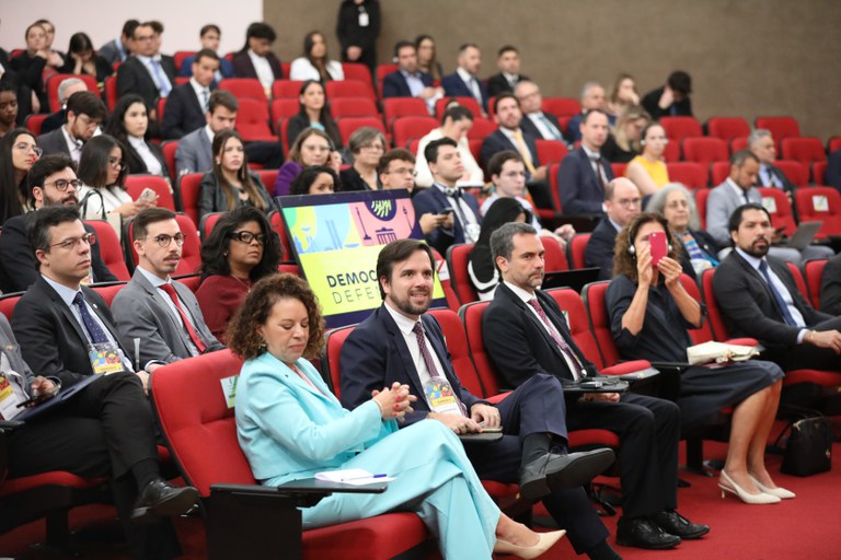 Presidente da Anatel, Carlos Baigorri, acompanha o seminário “Democracia defensiva: experiência da Alemanha e do Brasil”, quarta-feira (16/8)