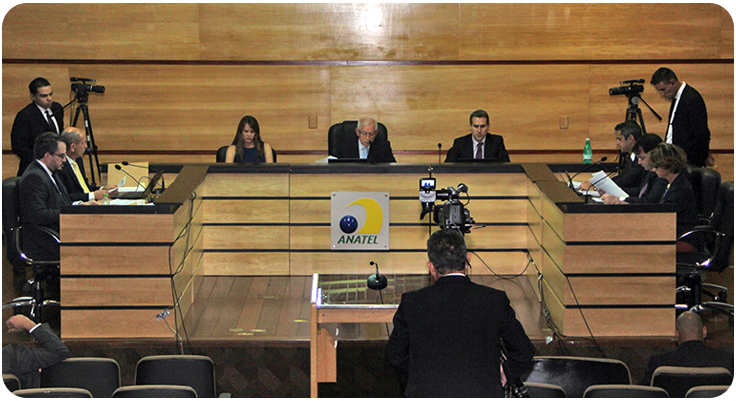 Foto de reunião do Conselho Diretor da Anatel