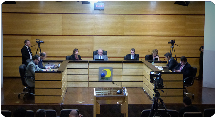 Foto da reunião do Conselho Diretor da Anatel