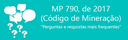 MP 790, de 2017 (Código de Mineração)