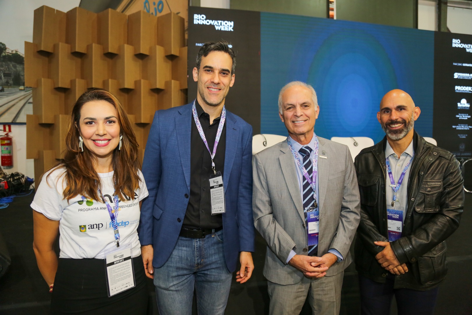 Mariana França (STM/ANP,) Diretor Daniel Maia, Diretor-Geral Rodolfo Saboia e Raphael Moura (STM/ANP)