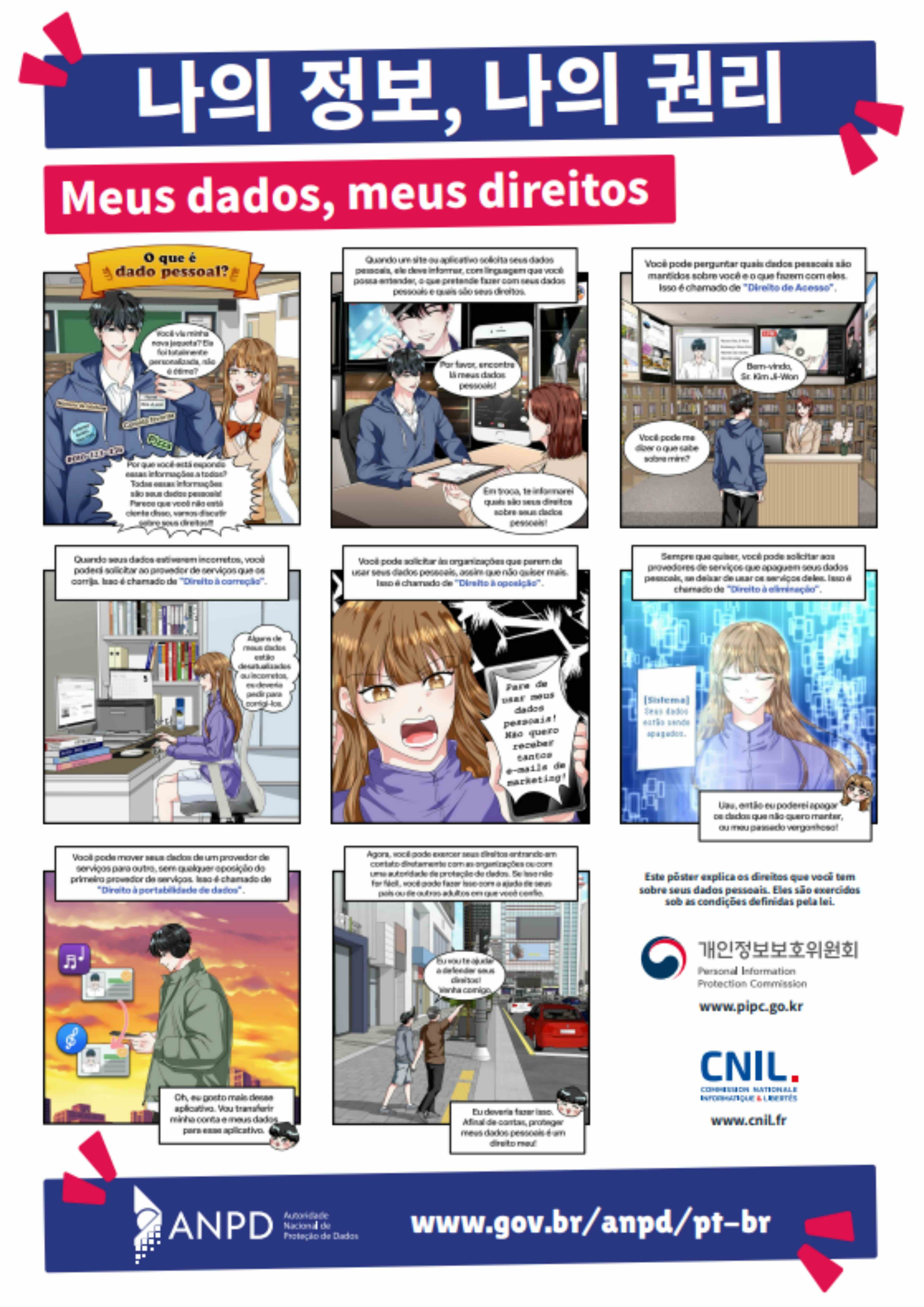 Mangá Meus dados, meus direitos