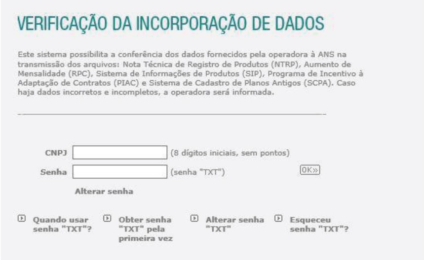 Verificação de incorporação de dados