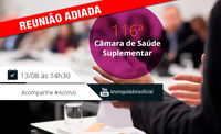 Reunião da Câmara de Saúde Suplementar terá nova data