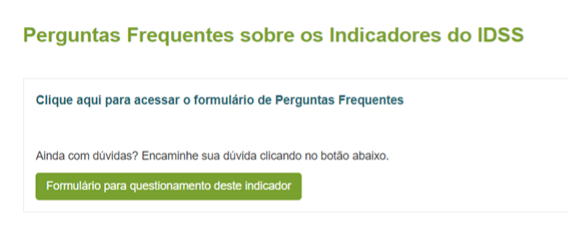 Imagem mostra como acessar o formulário para questionamentos